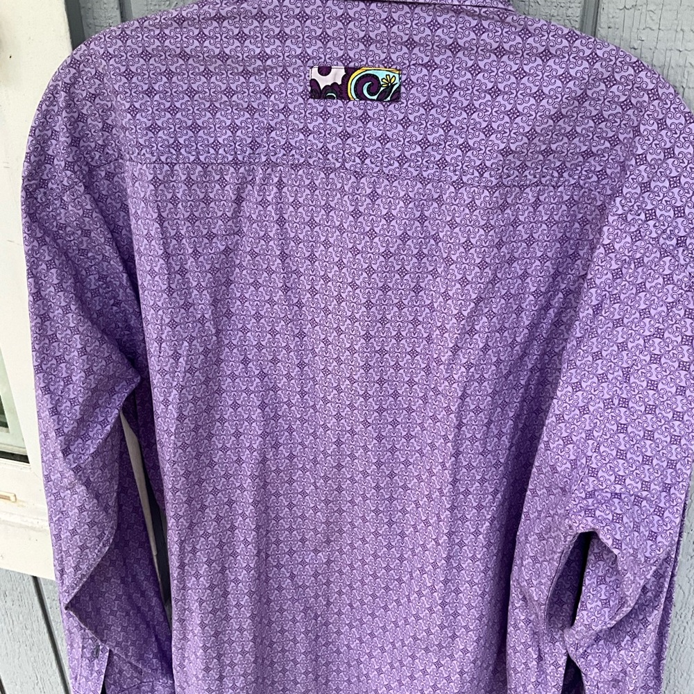 Men's Purple Casual Button Down Shirt